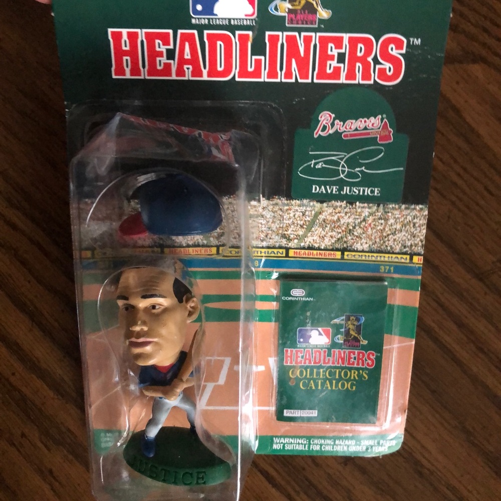 Corinthians Vintage Headliners Atlanta Braves Dave Justice figure